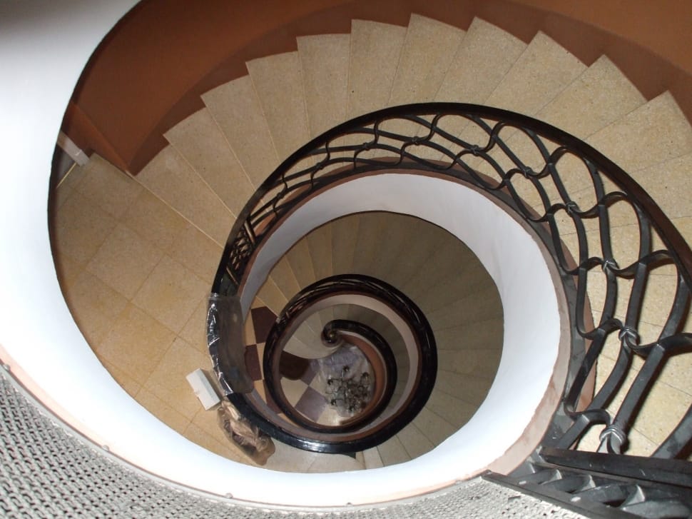 brown spiral staircase preview