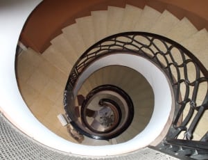 brown spiral staircase thumbnail