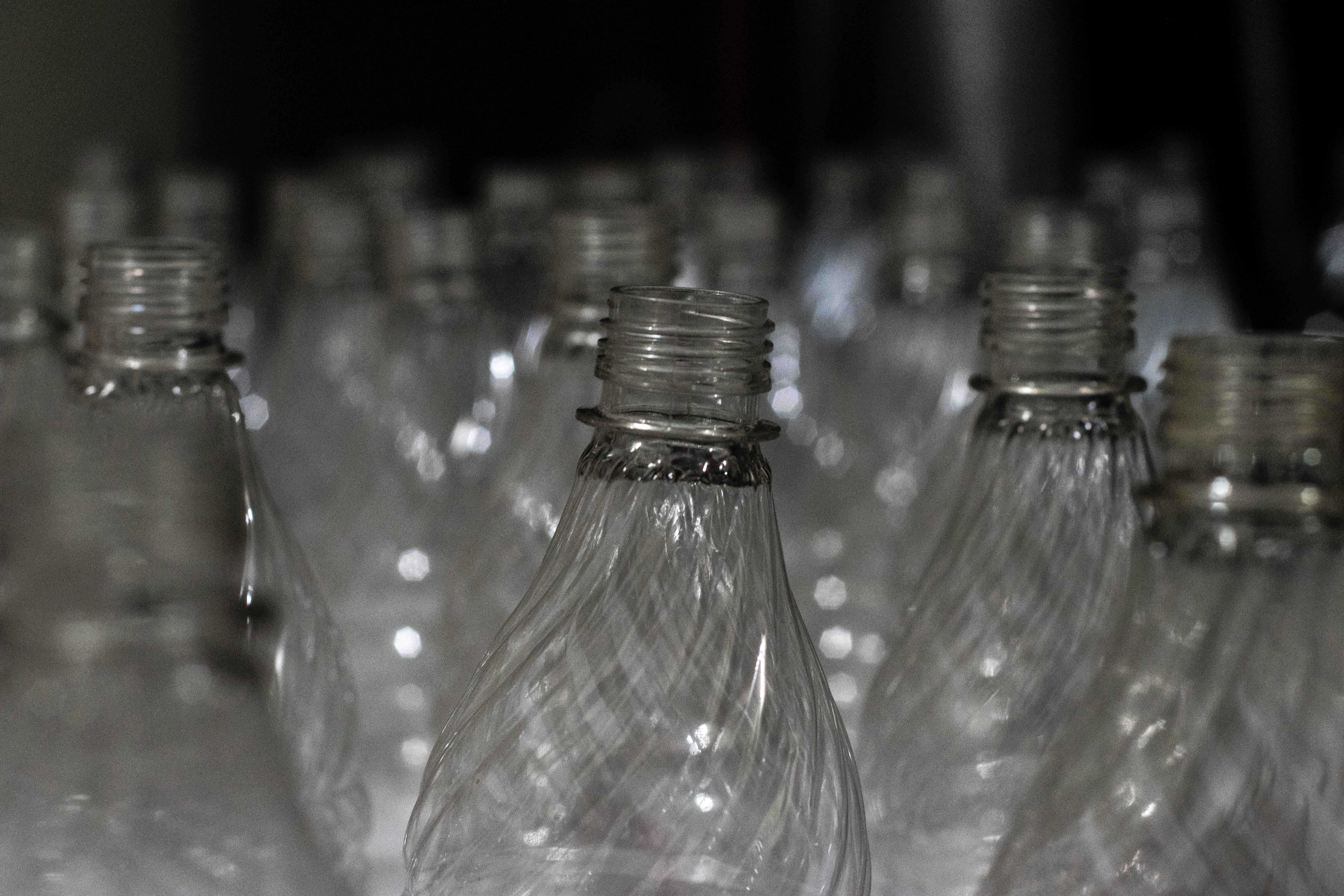 clear glass bottle lot