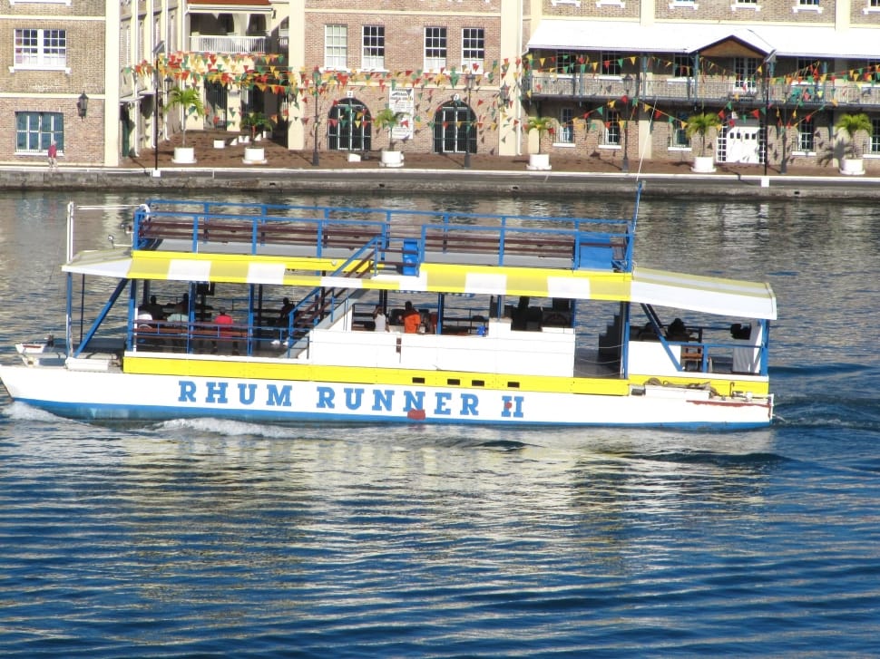 white and yellow rhum runner II ferry preview