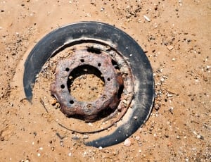 brown car wheel with tire thumbnail