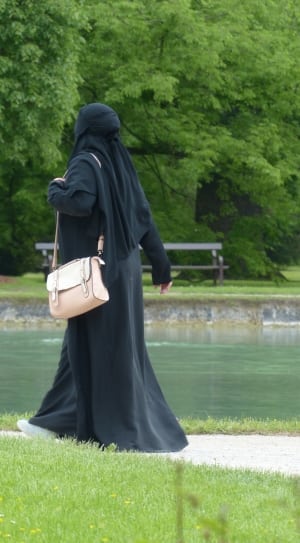 women's black hijab and abaya thumbnail