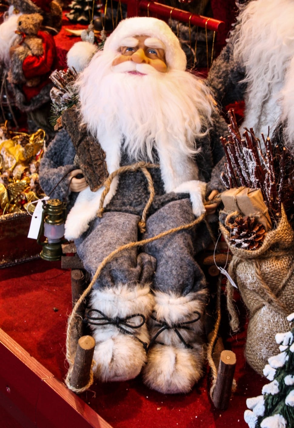 santa claus sitting on chair christmas decor preview