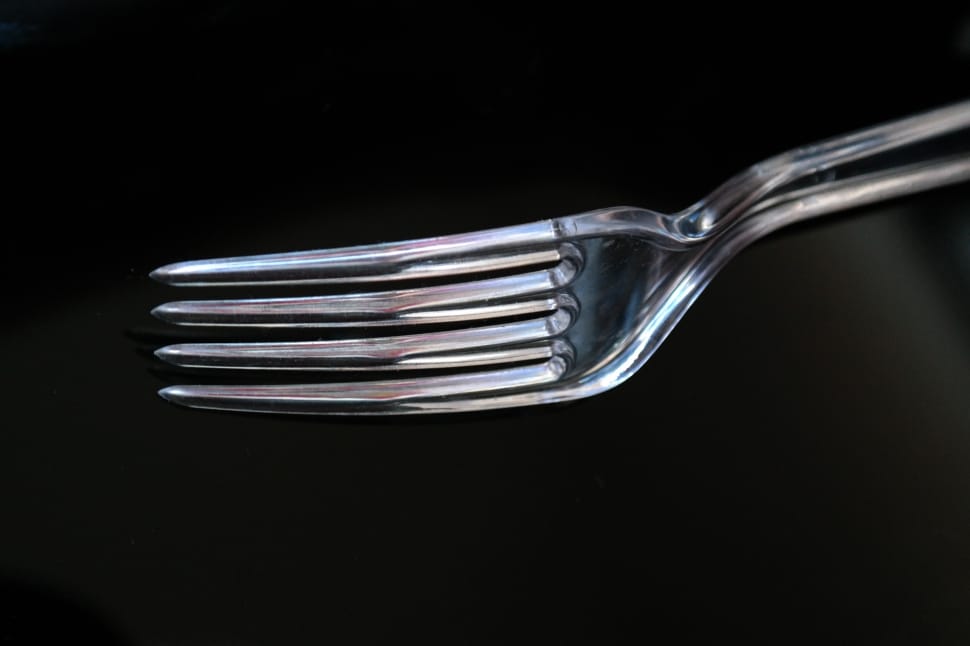 clear plastic fork preview
