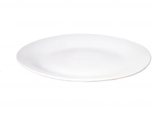 white ceramic round plate thumbnail