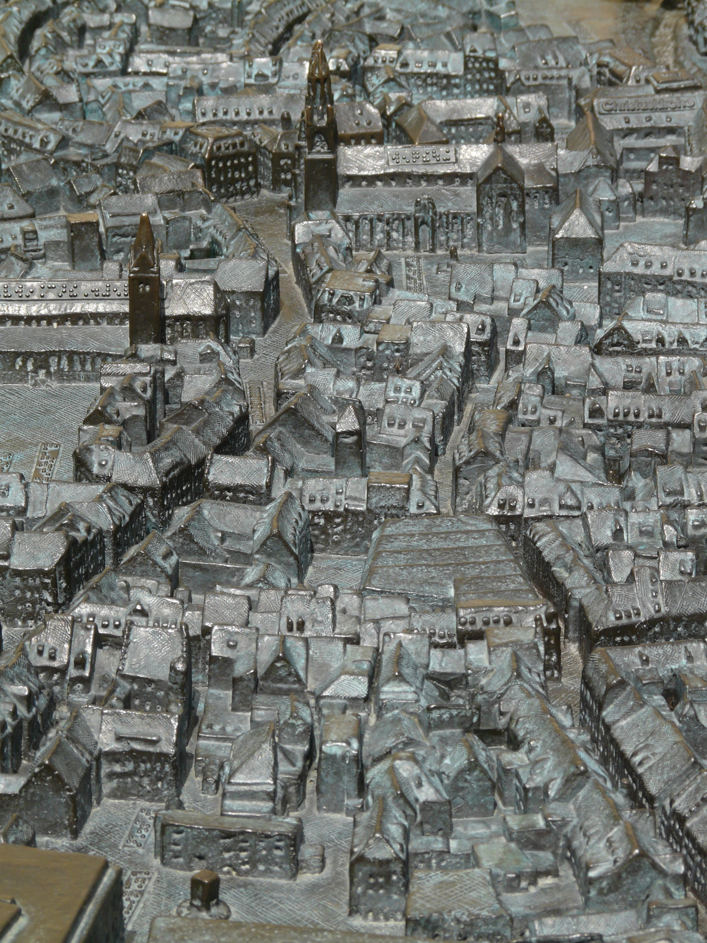 miniature city artwork