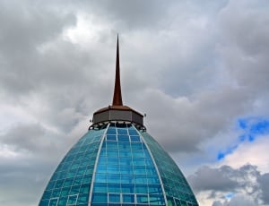 blue and brown glass building thumbnail