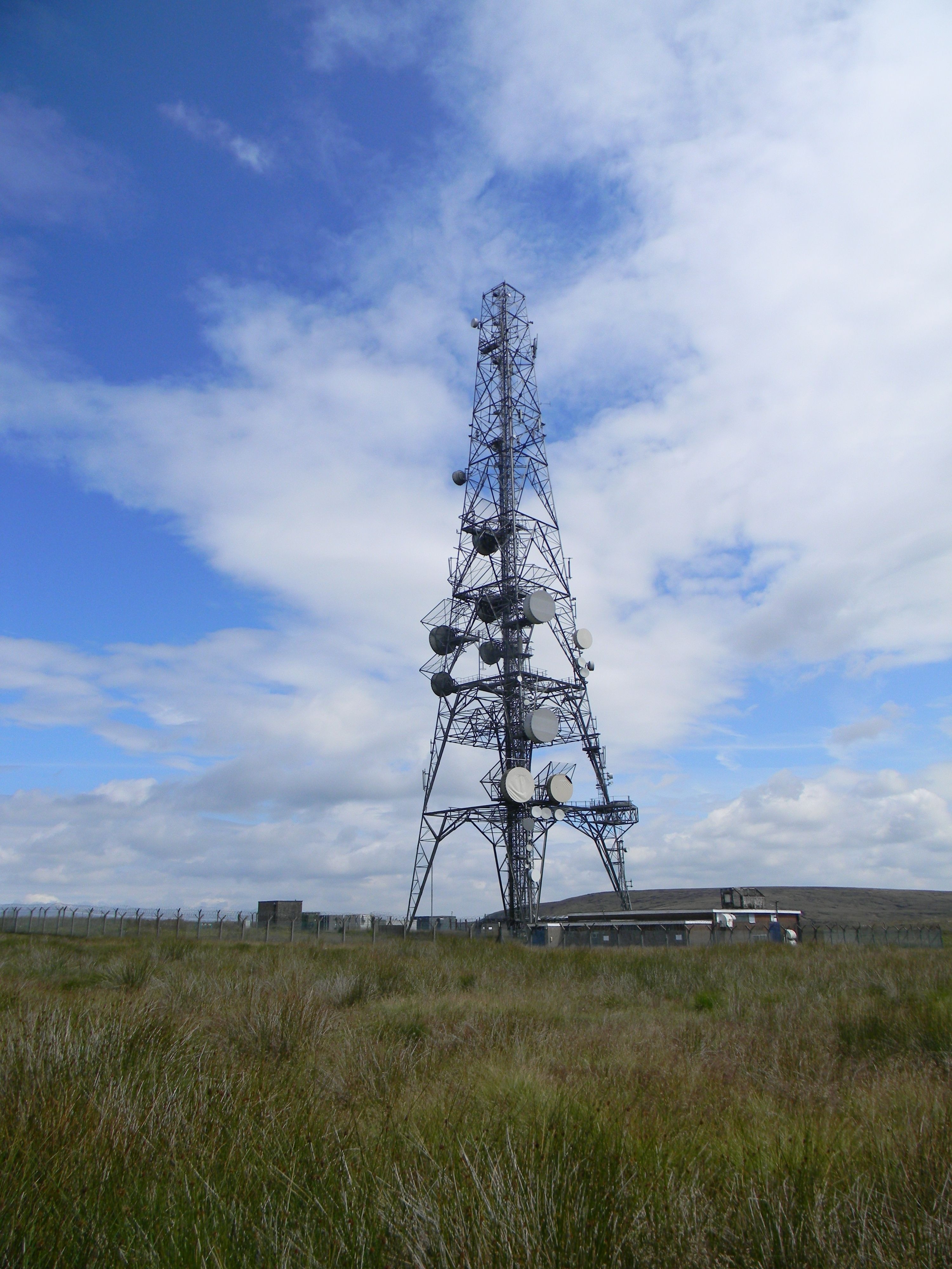 black signal tower