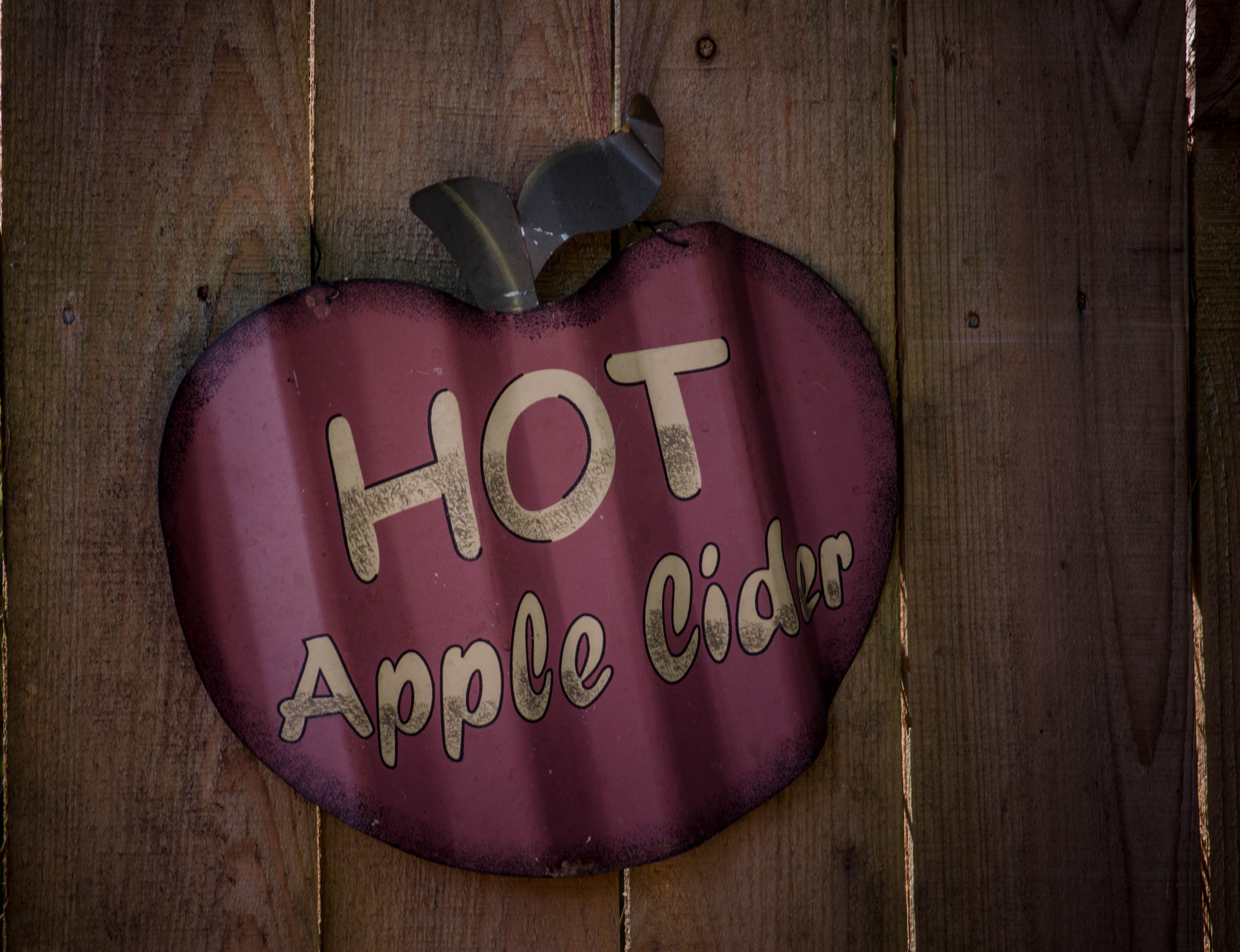 hot apple cider signage