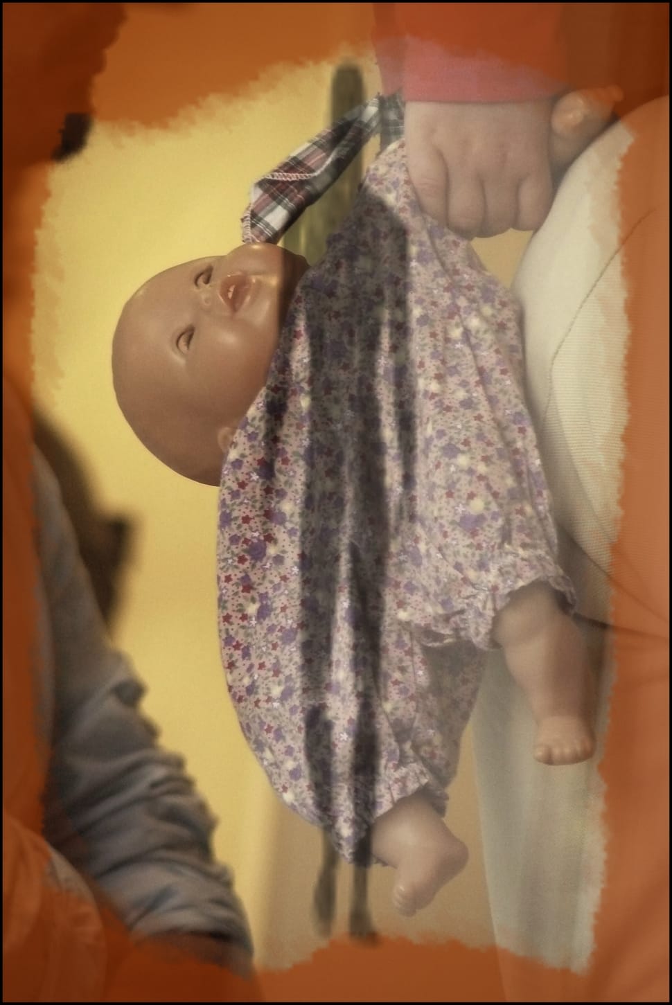 purple ditsy floral dressed baby doll preview
