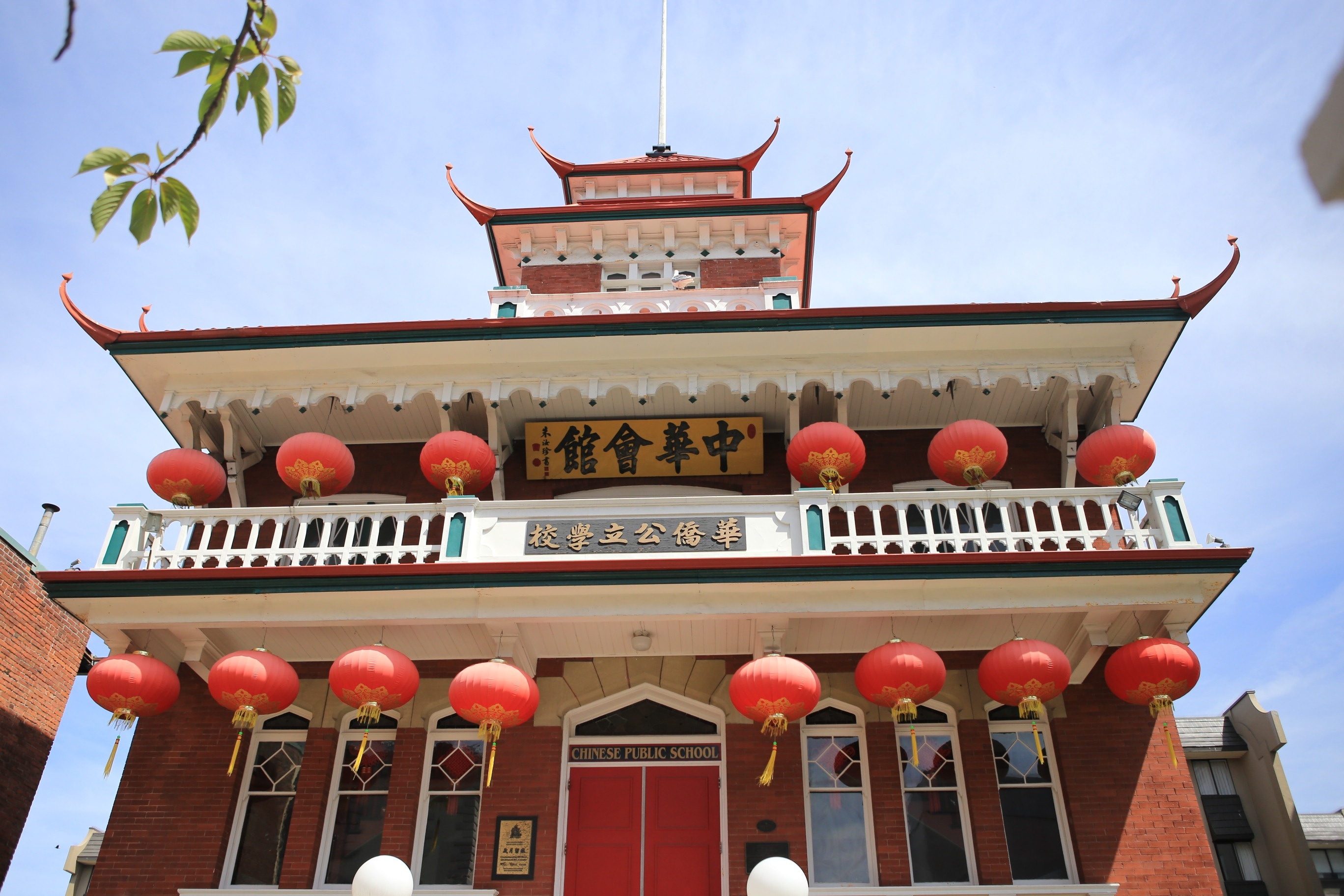 white and brown pagoda house