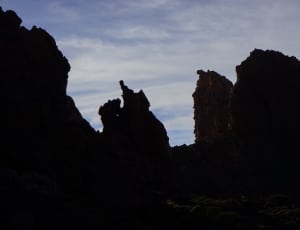 silhouette of rock formation thumbnail