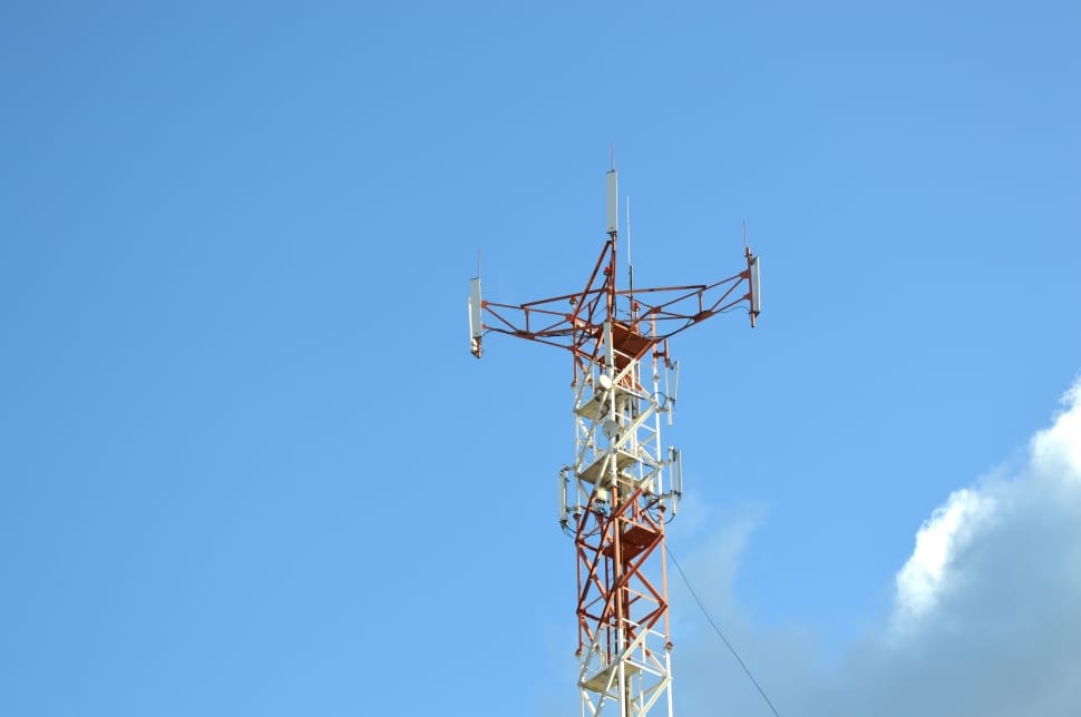 white red radio tower preview