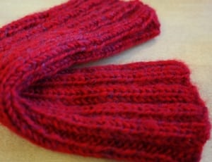 red knitted textile thumbnail