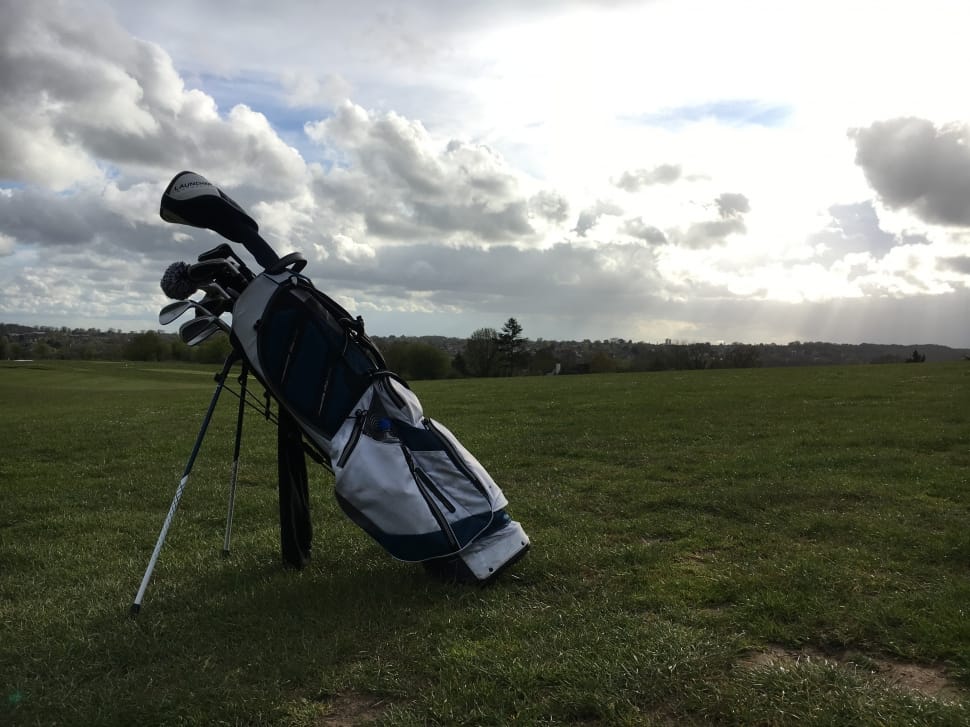 white and black golf club and bag free image | Peakpx