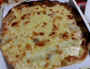 cheesy pizza in box thumbnail