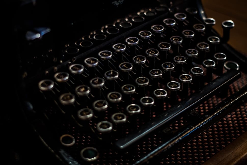 vintage typewriter photo preview