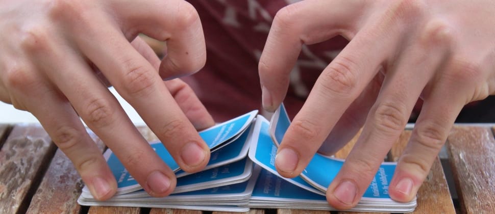 blue and white playing cards preview