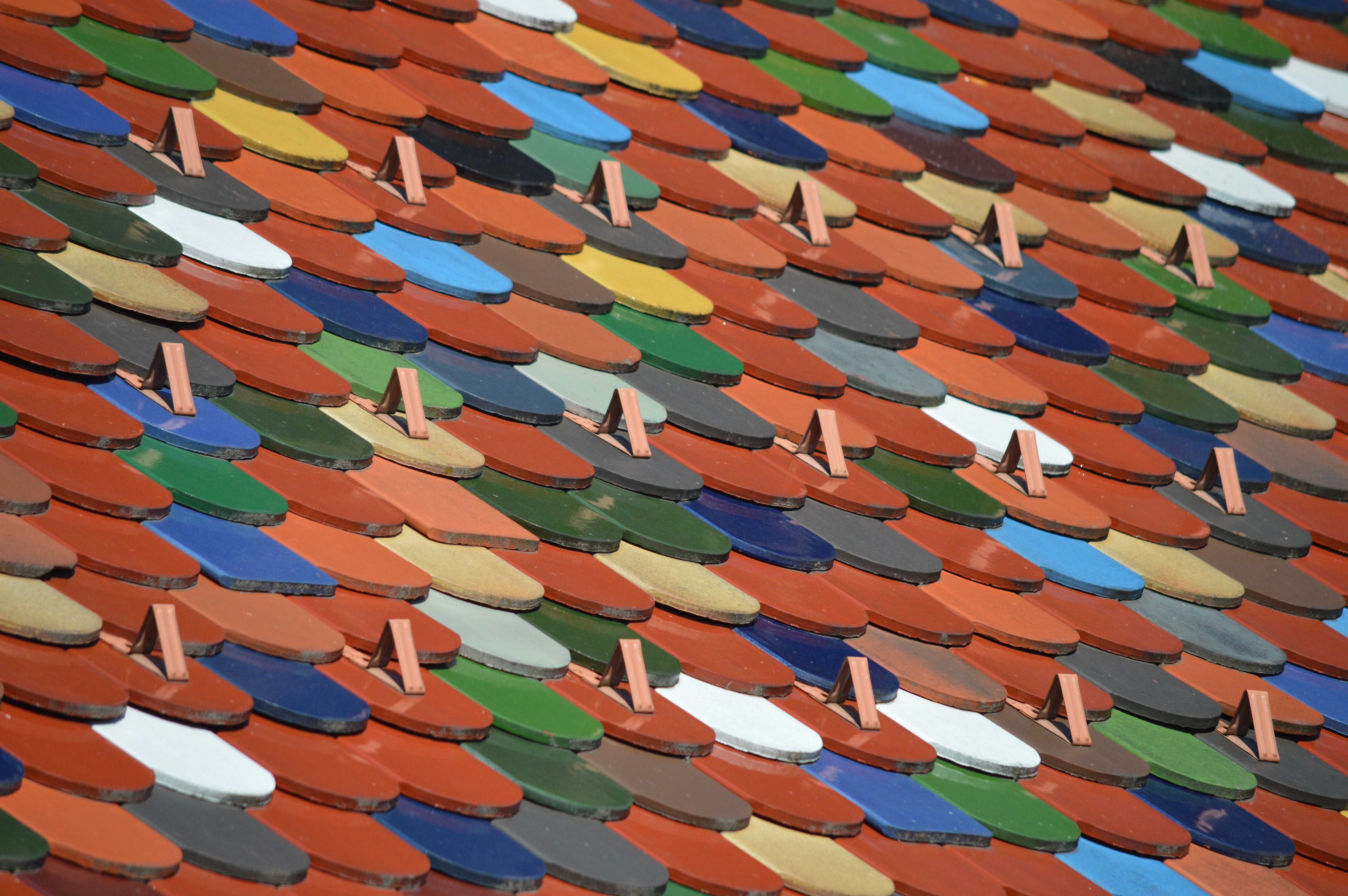 multicolored roof