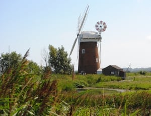 brown and white windmill thumbnail