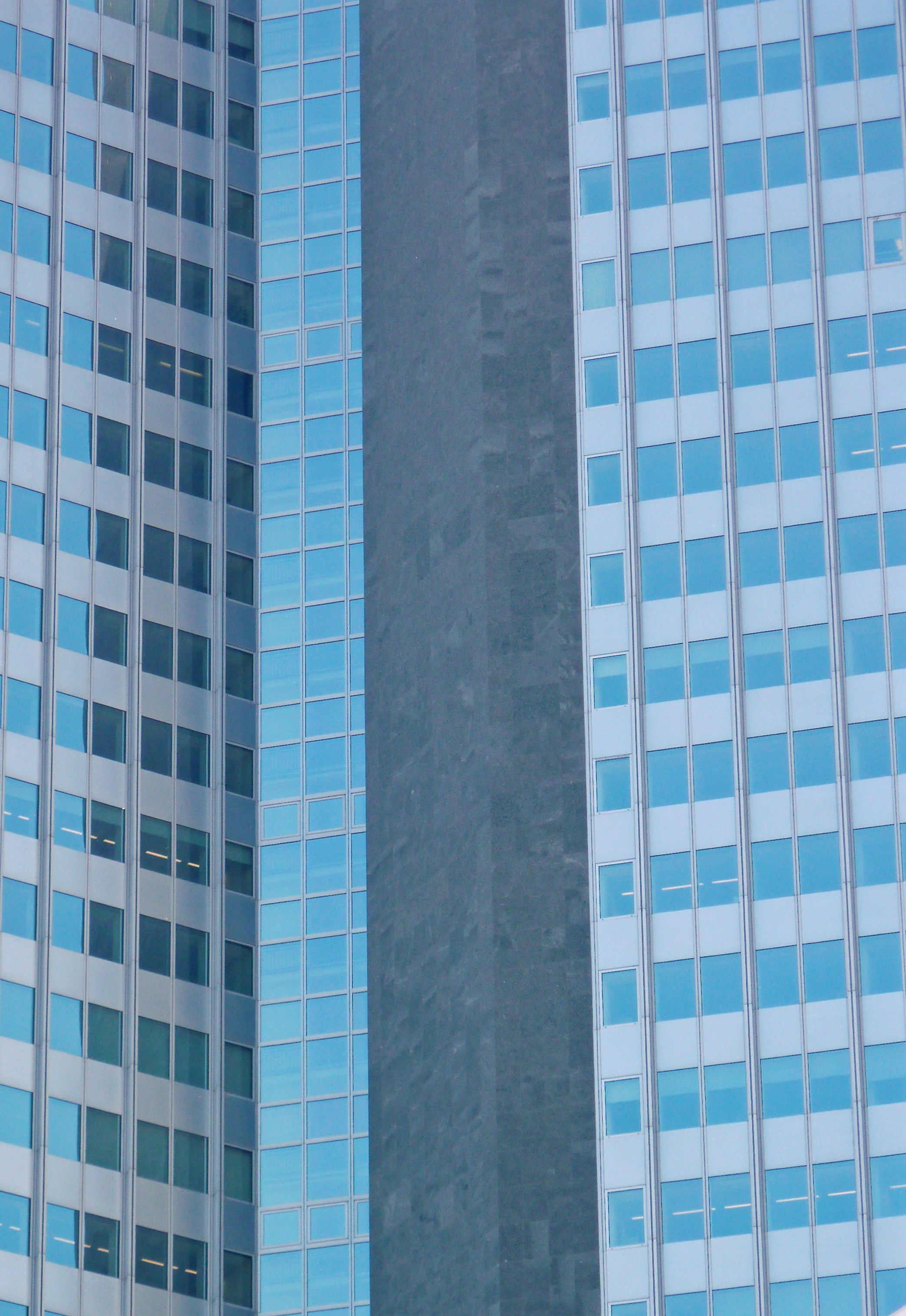 blue glass window buildings