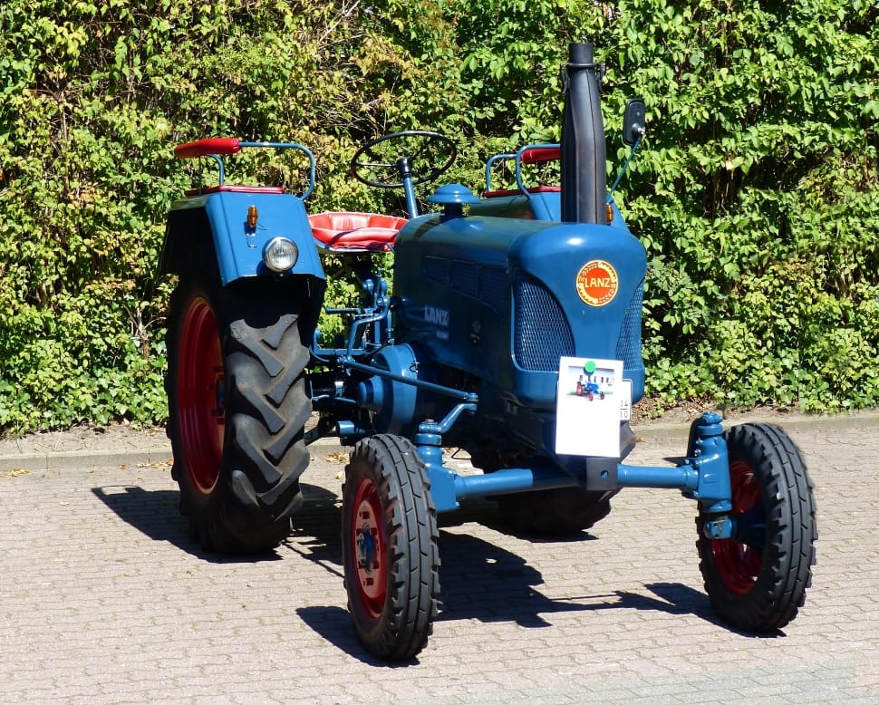 blue farm tractor preview