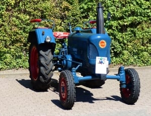 blue farm tractor thumbnail