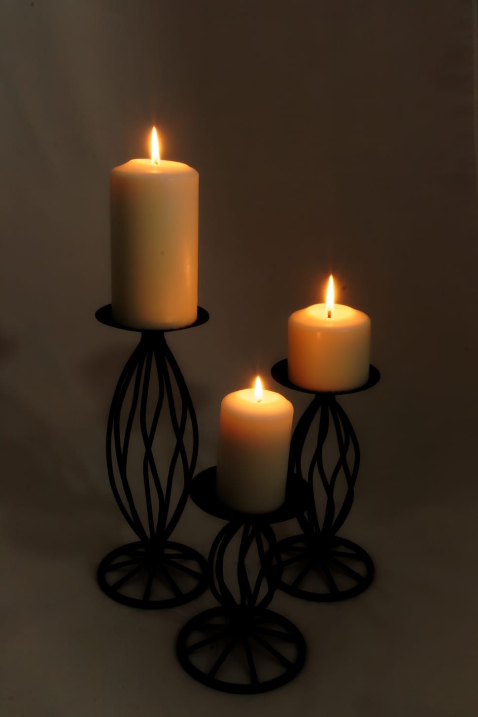 3 yellow tealight candle preview