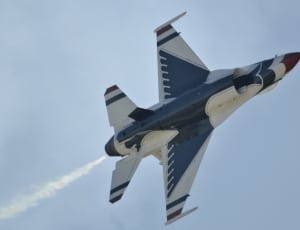 white and blue jet fighter thumbnail