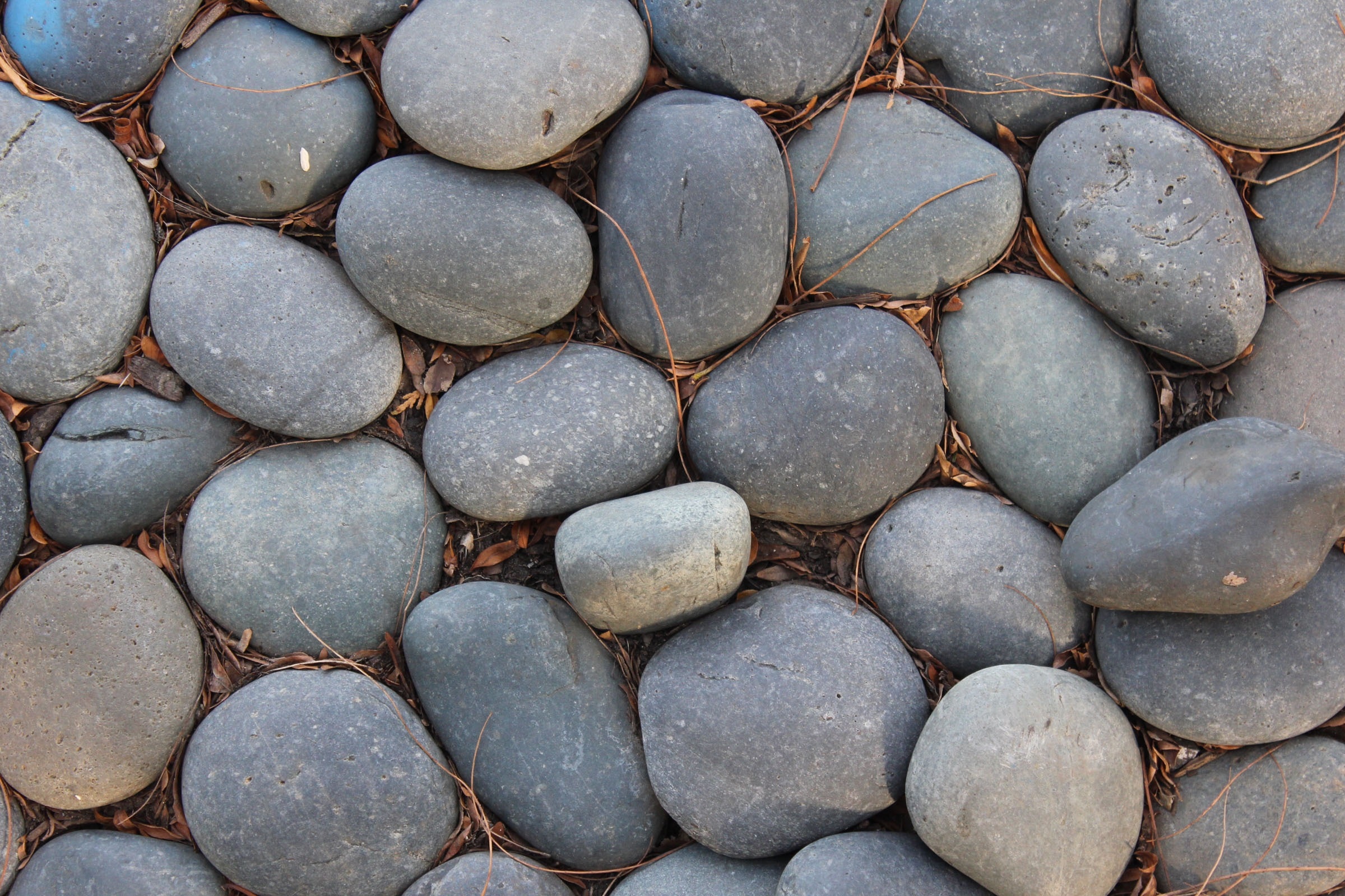 black pebble stones