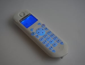 white and blue remote control thumbnail