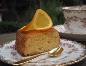 brown bread with orange slice and spoon thumbnail