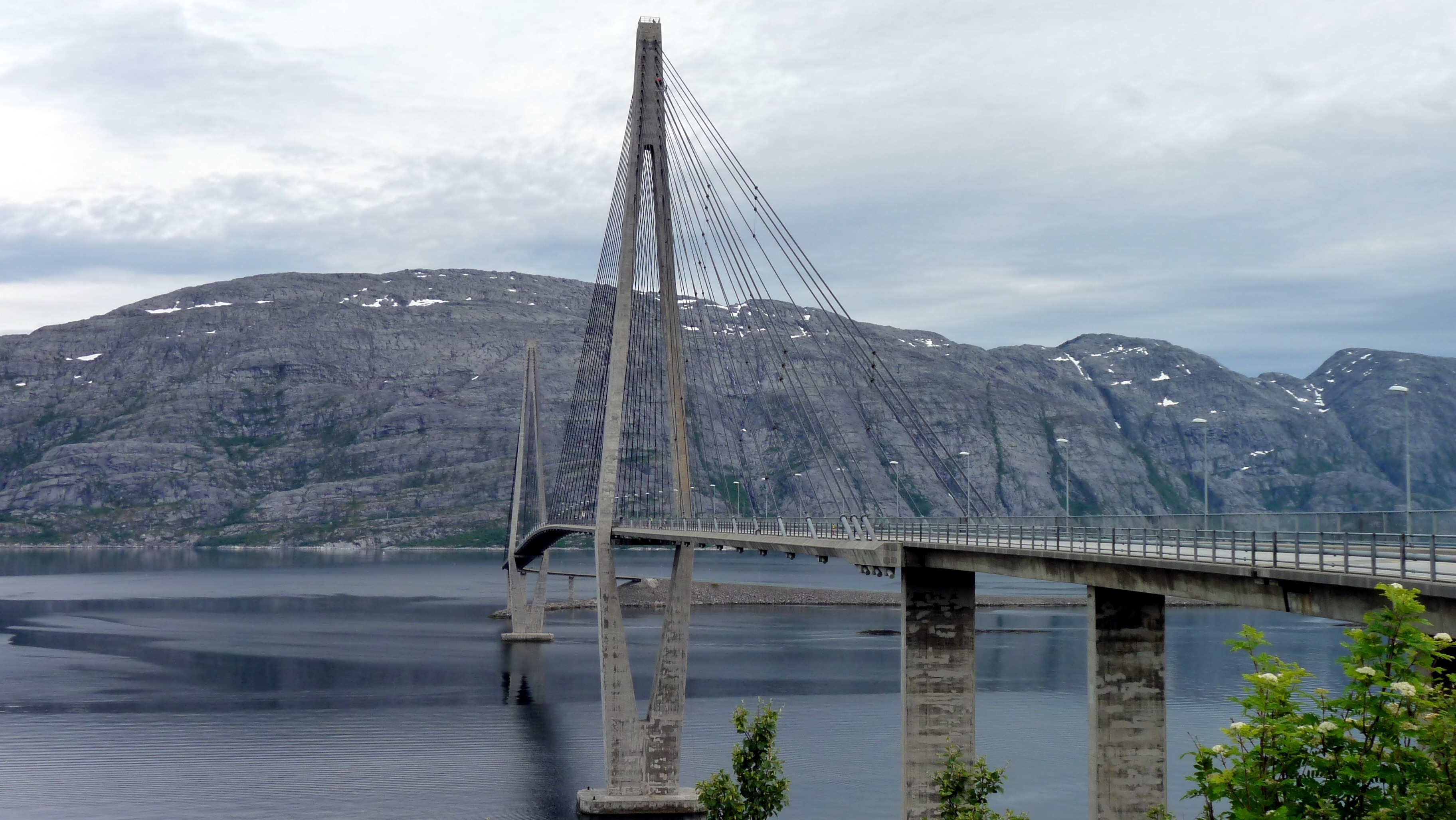 gray suspesion bridge
