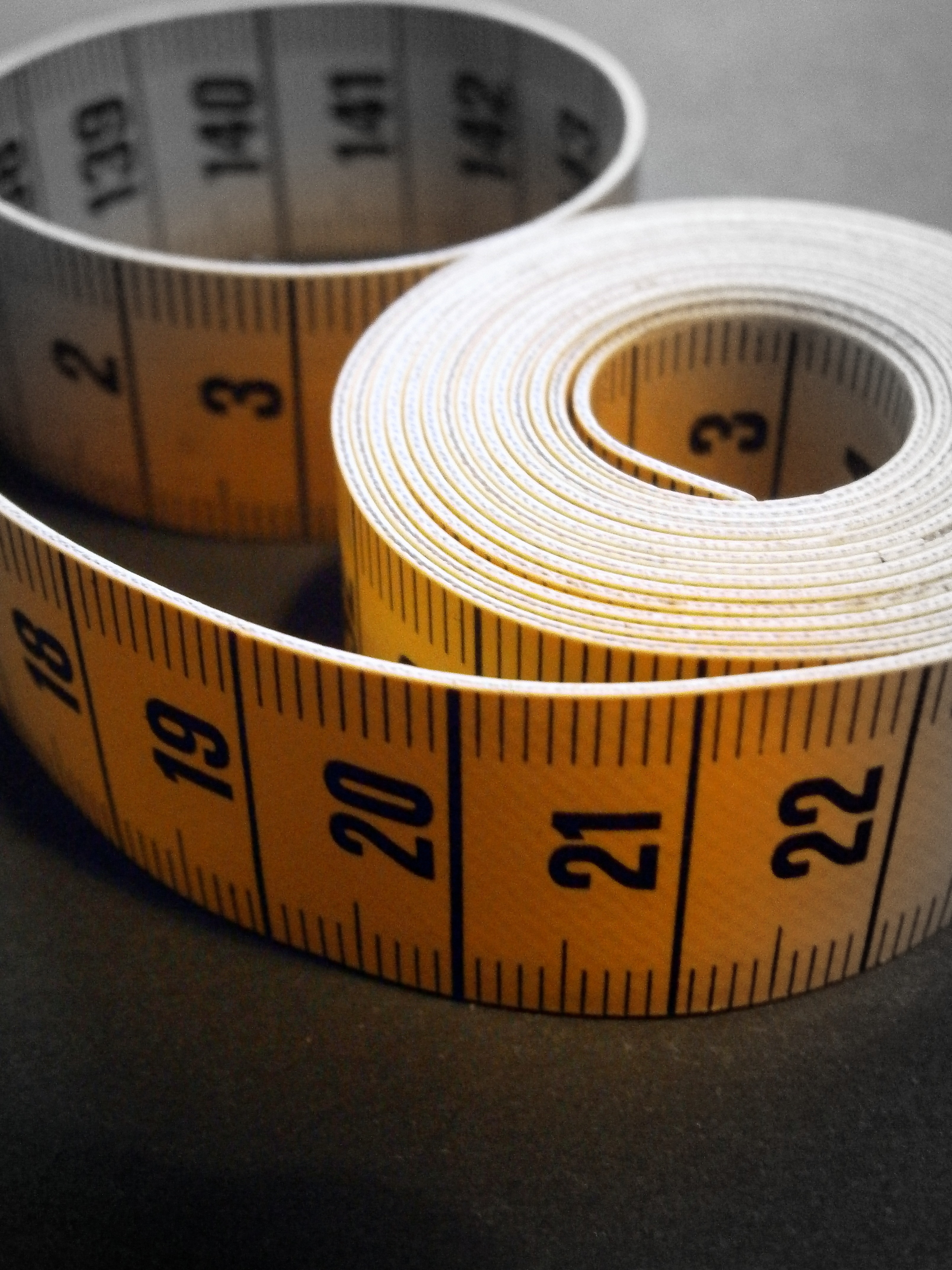 rolled measuring tape