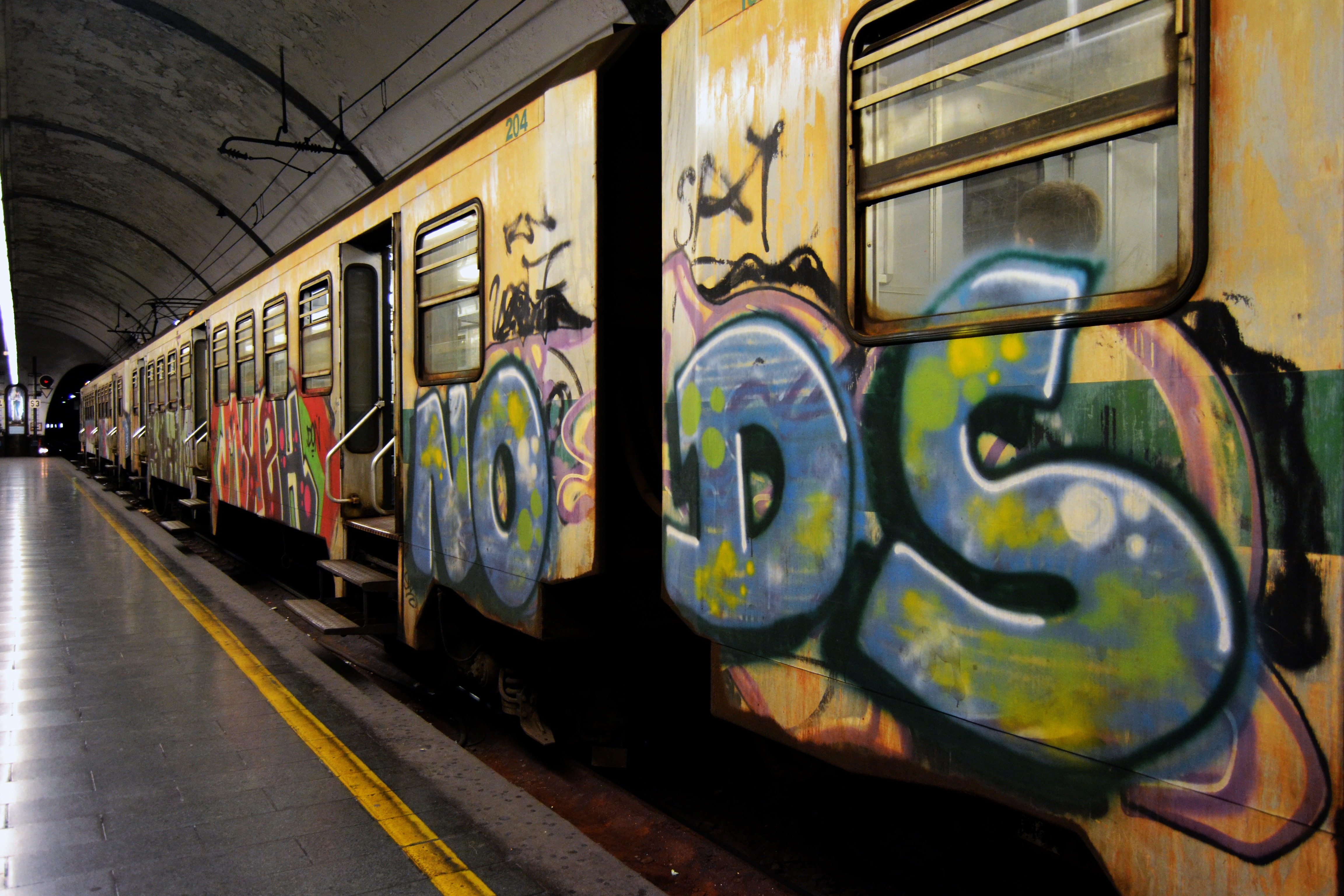 graffiti print train
