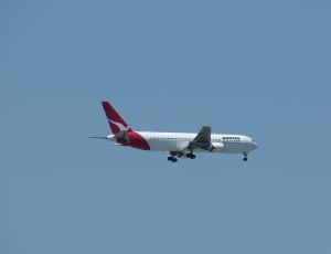 white-and-red airplane thumbnail