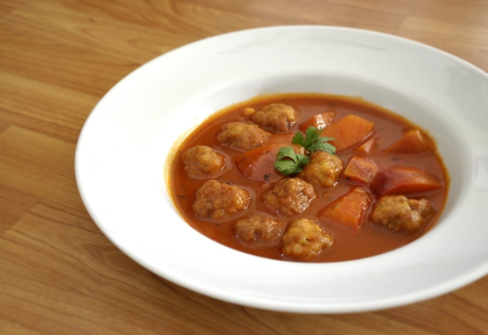meatball soup with carrots preview