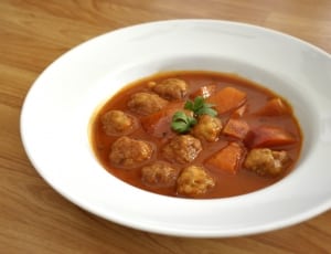 meatball soup with carrots thumbnail