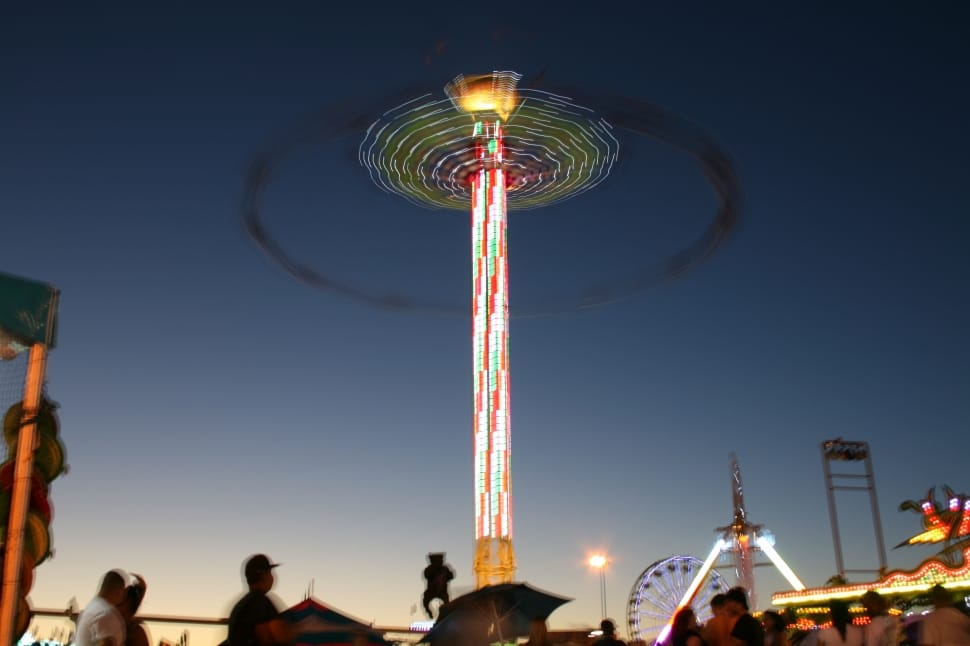 photograph of yoyo rides during dawn preview