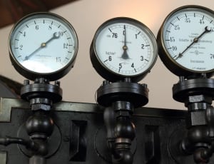 three black gauge meters thumbnail