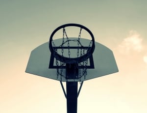 white and black basketball hoop thumbnail