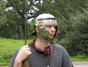 men's gray and brown gladiator costume thumbnail