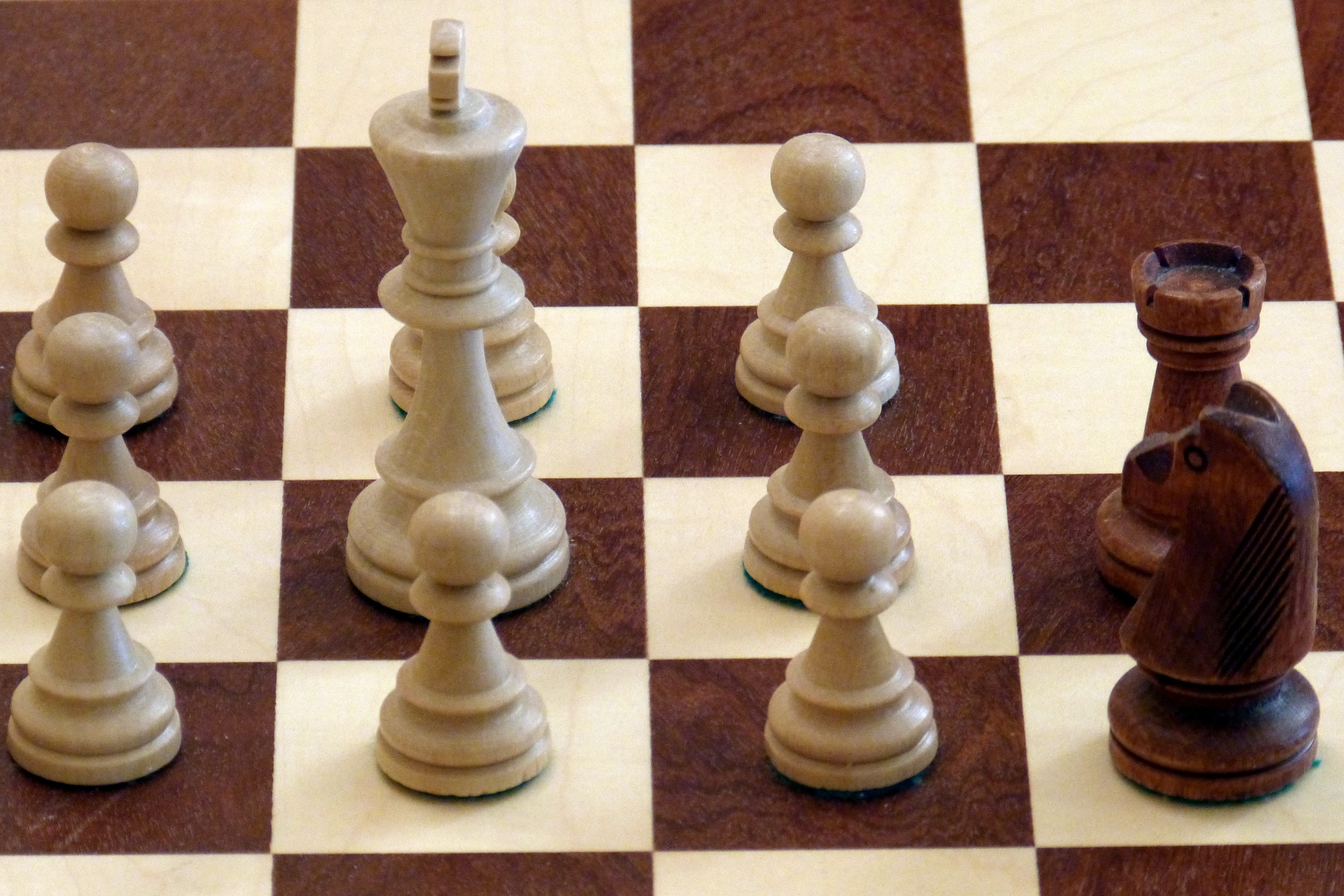white and brown chess board