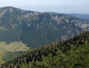high view photo of green mountain during daytime thumbnail