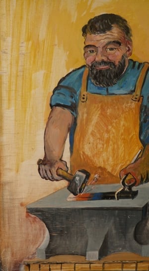 male blacksmith painting thumbnail
