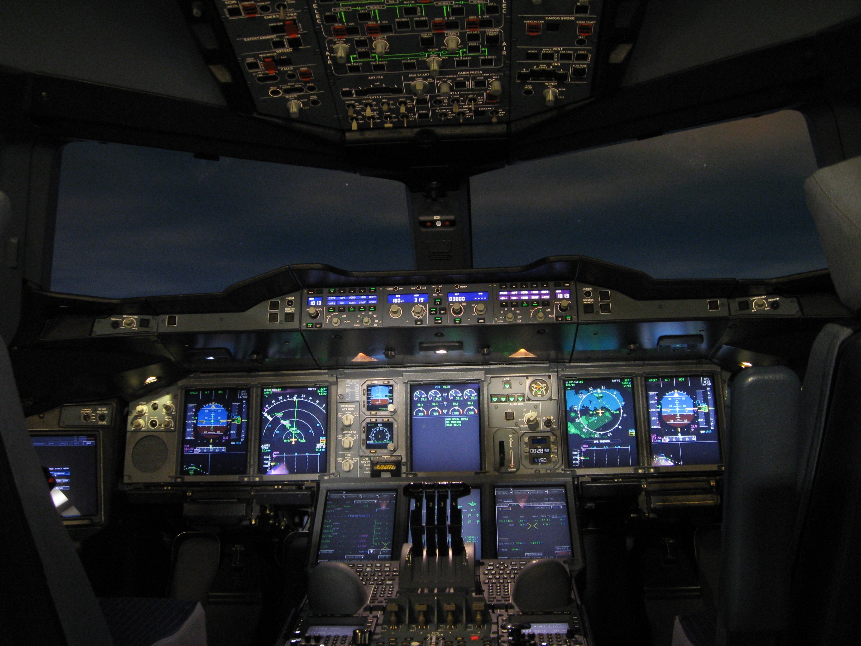 airplane control panel