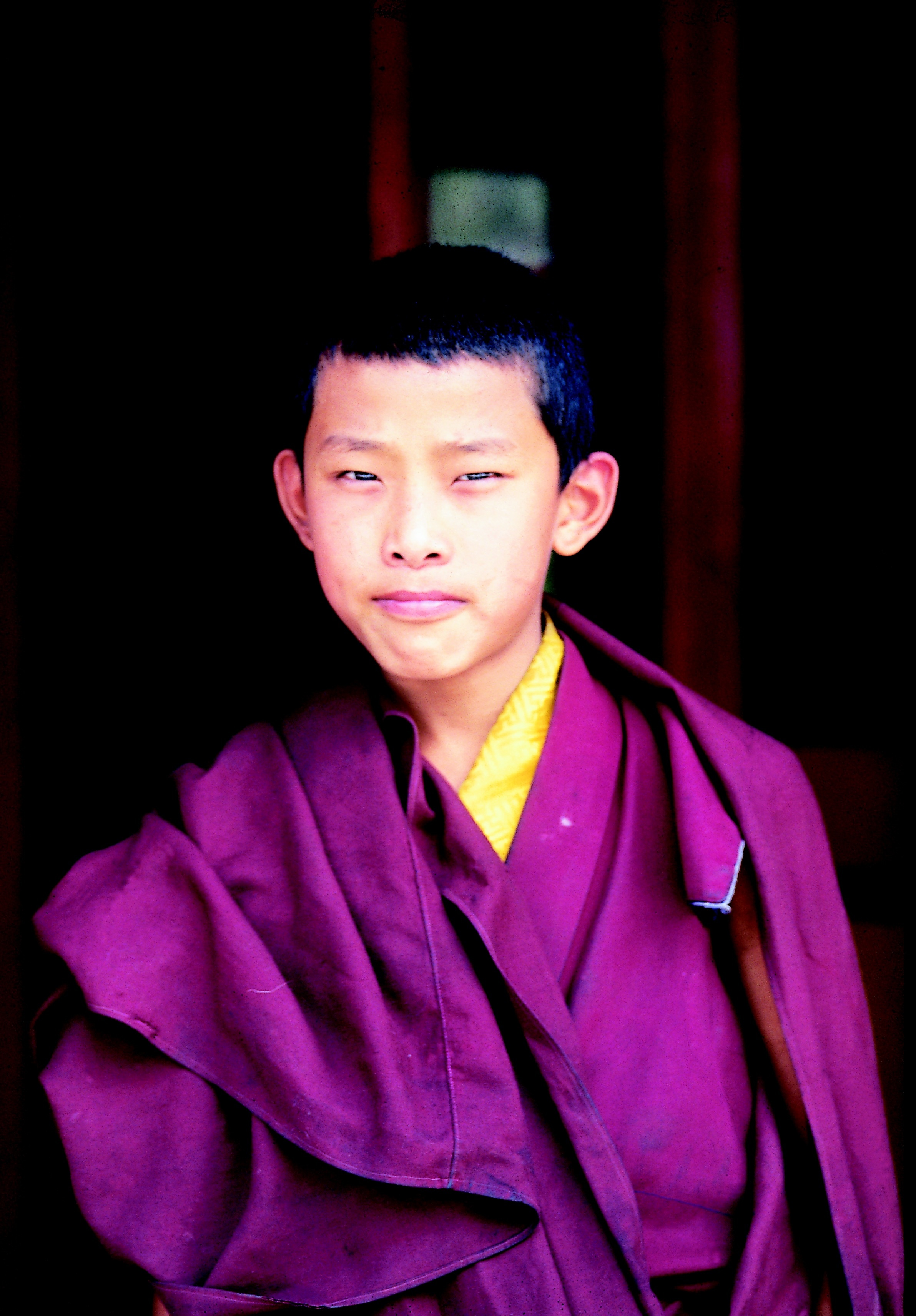 boy's purple traditional dress