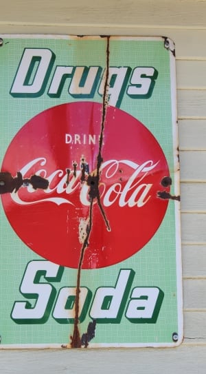 drugs drink coca cola soda signage thumbnail