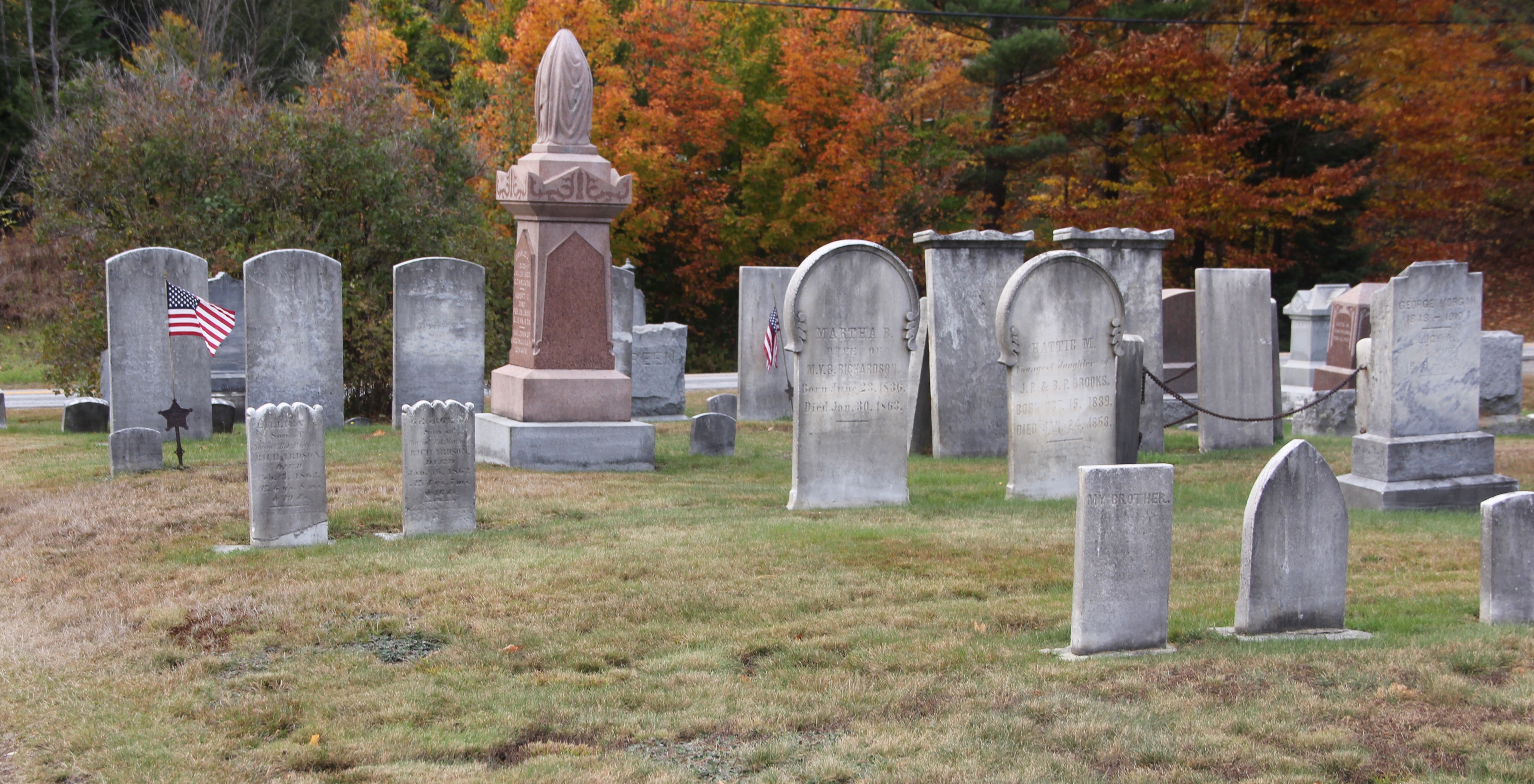 gray tombstones