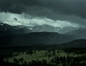 top view of mountains with black clouds thumbnail